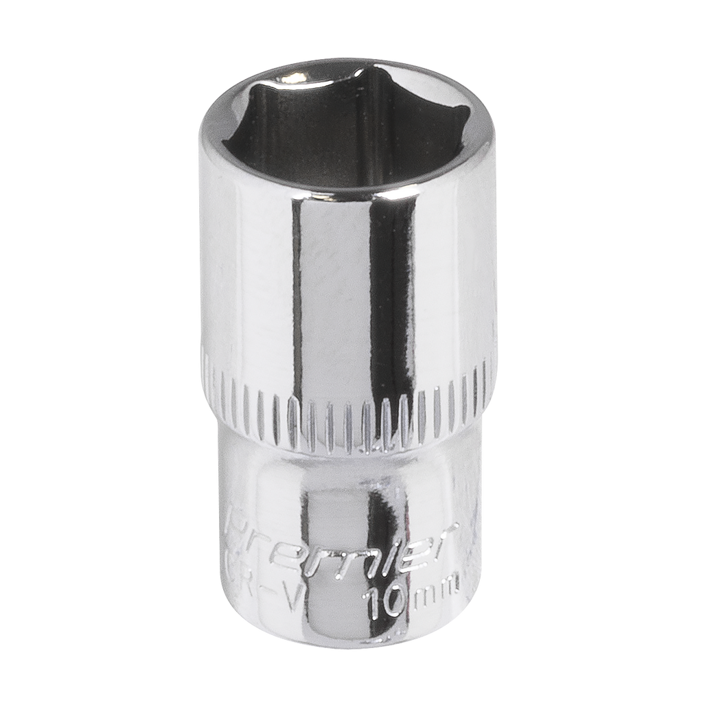 Fully Polished Socket 1/4"Sq Drive 10mm SP1410