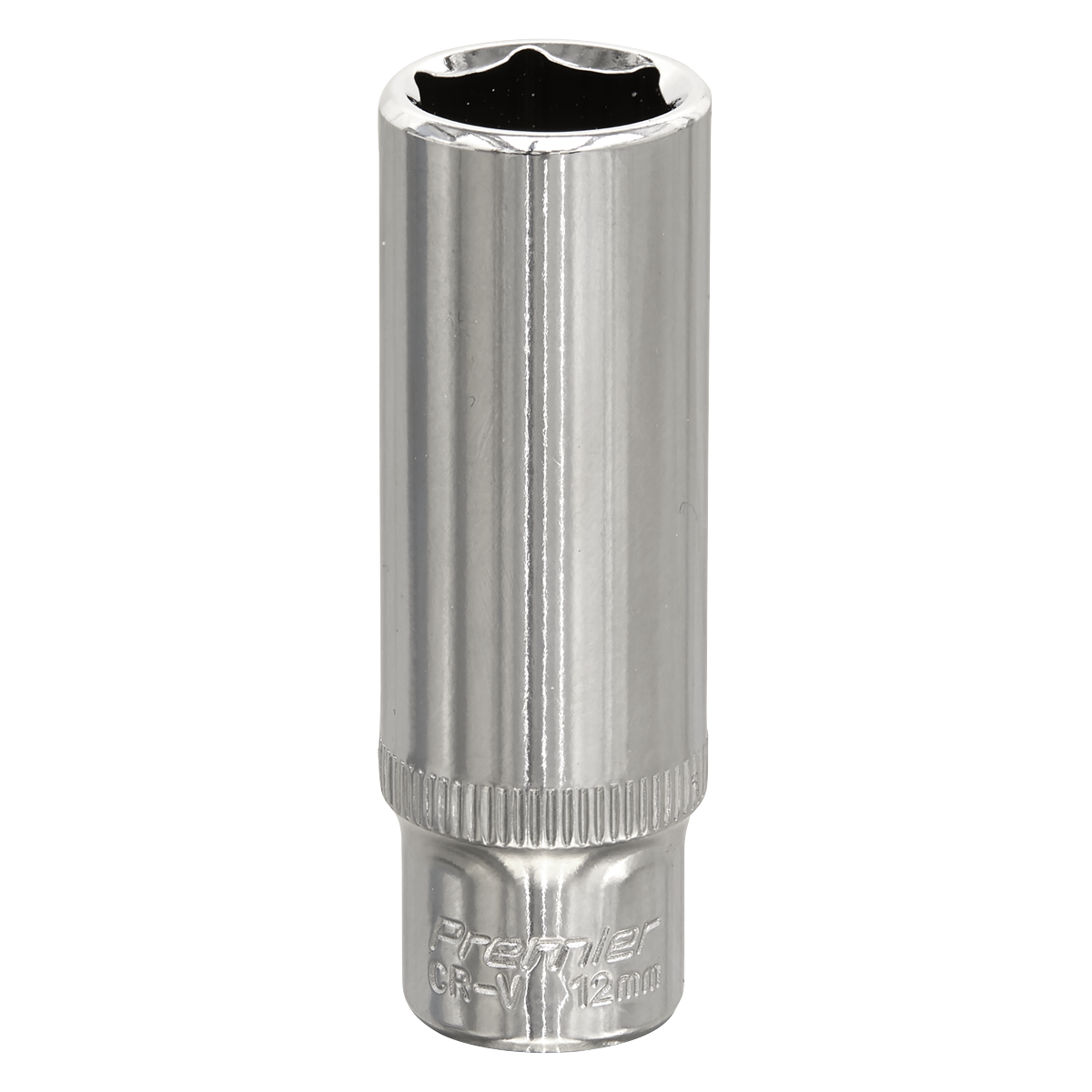 Fully Polished Deep Socket 1/4"Sq Drive 12mm SP1412D