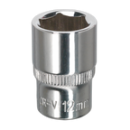 Fully Polished Socket 1/4"Sq Drive 12mm SP1412