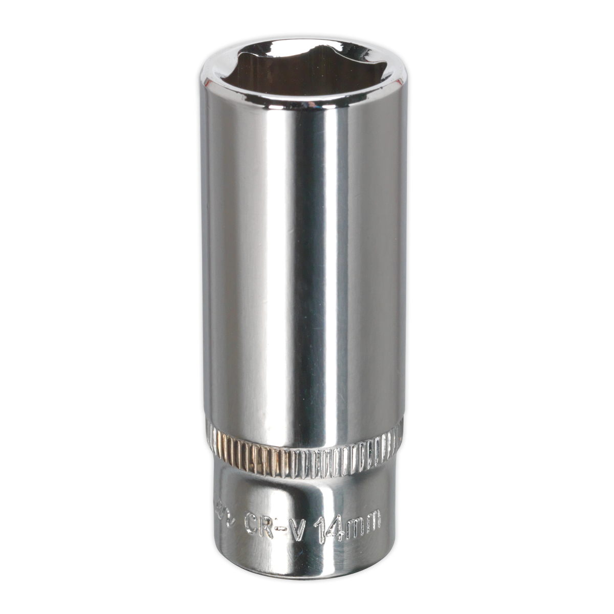 Fully Polished Deep Socket 1/4"Sq Drive 14mm SP1414D