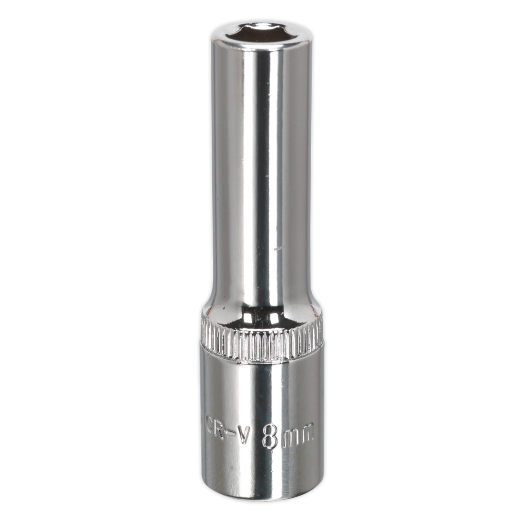 Fully Polished Deep Socket 3/8"Sq Drive 8mm SP3808D