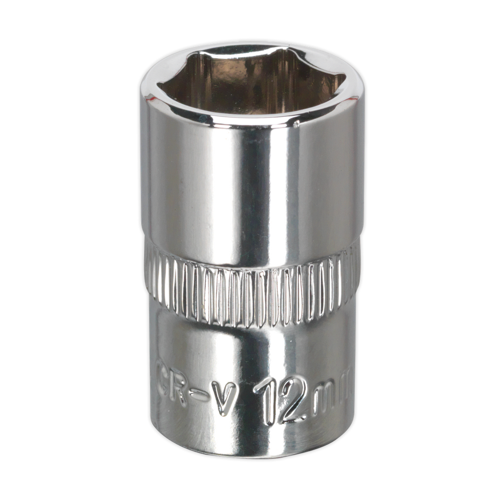 Fully Polished Socket 3/8"Sq Drive 12mm SP3812