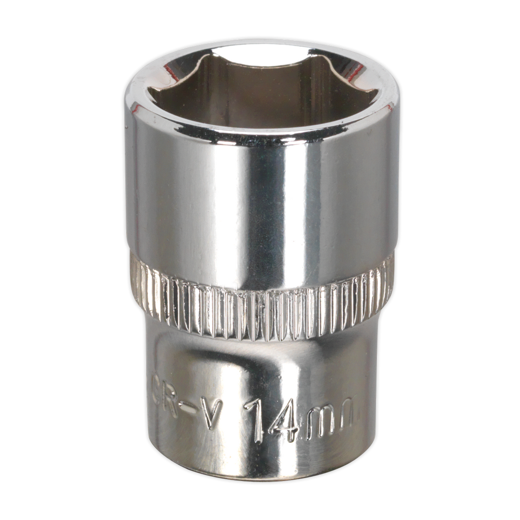 Fully Polished Socket 3/8"Sq Drive 14mm SP3814