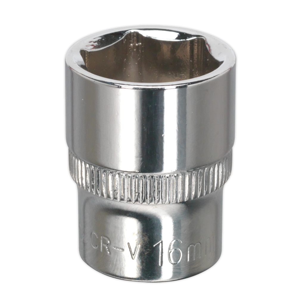 Fully Polished Socket 3/8"Sq Drive 16mm SP3816