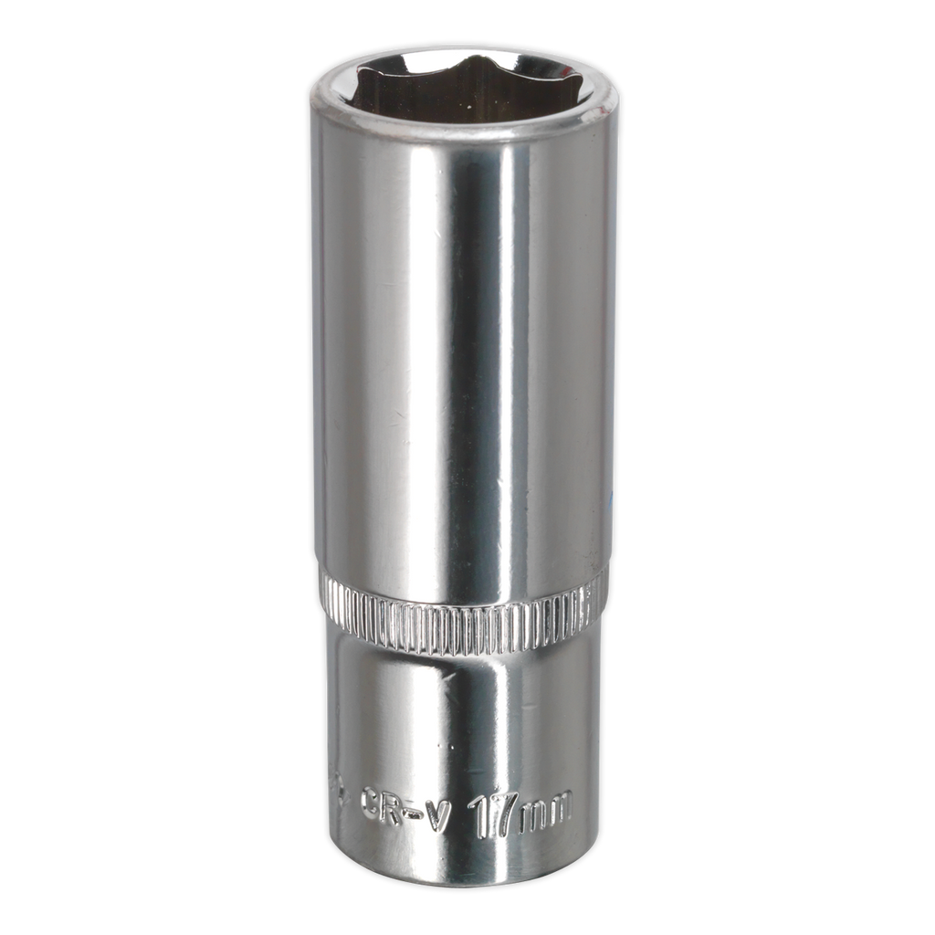 Fully Polished Deep Socket 3/8"Sq Drive 17mm SP3817D