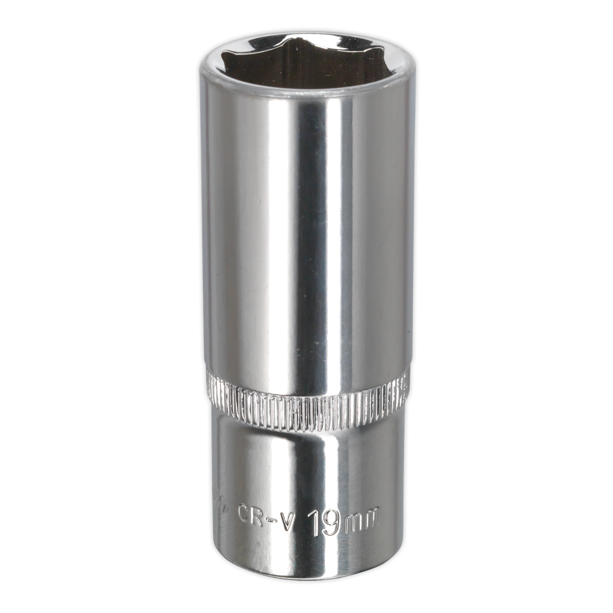 Fully Polished Socket 3/8"Sq Drive 19mm SP3819D