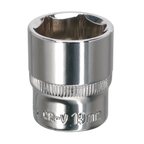 Fully Polished Socket 3/8"Sq Drive 19mm SP3819