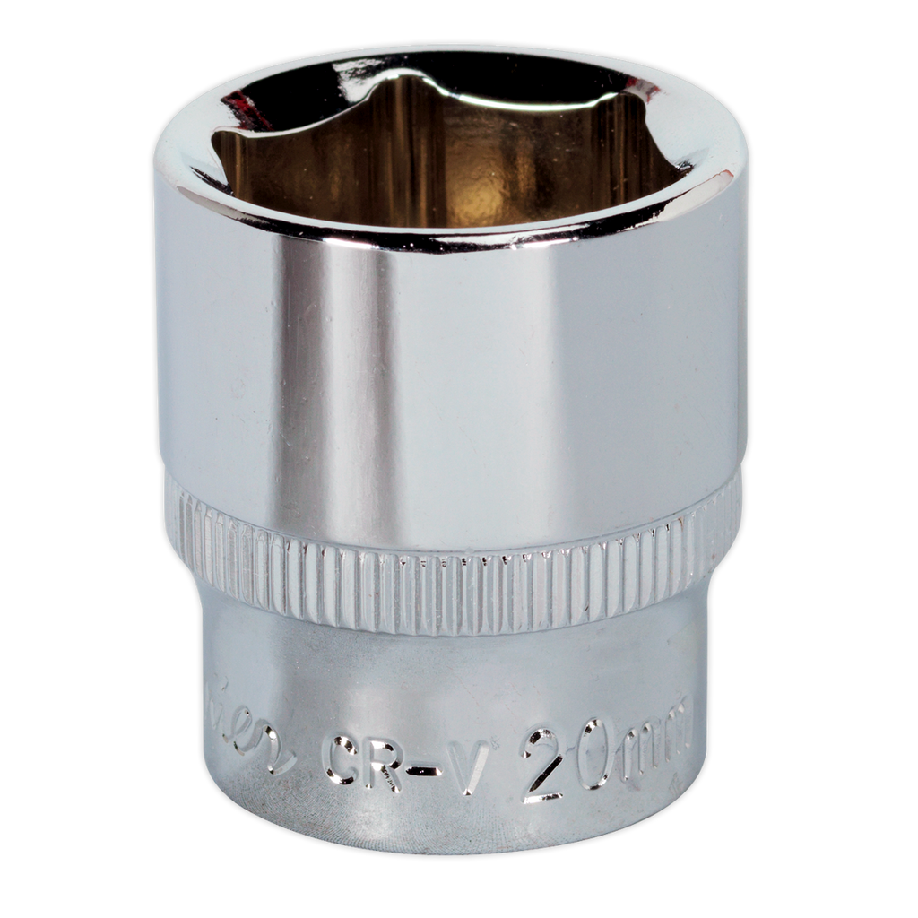 Fully Polished Socket 3/8"Sq Drive 20mm SP3820