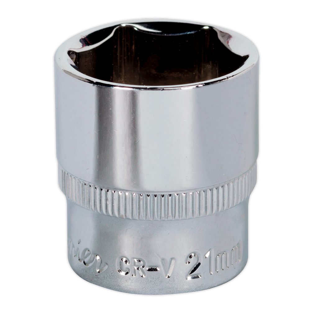 Fully Polished Socket 3/8"Sq Drive 21mm SP3821