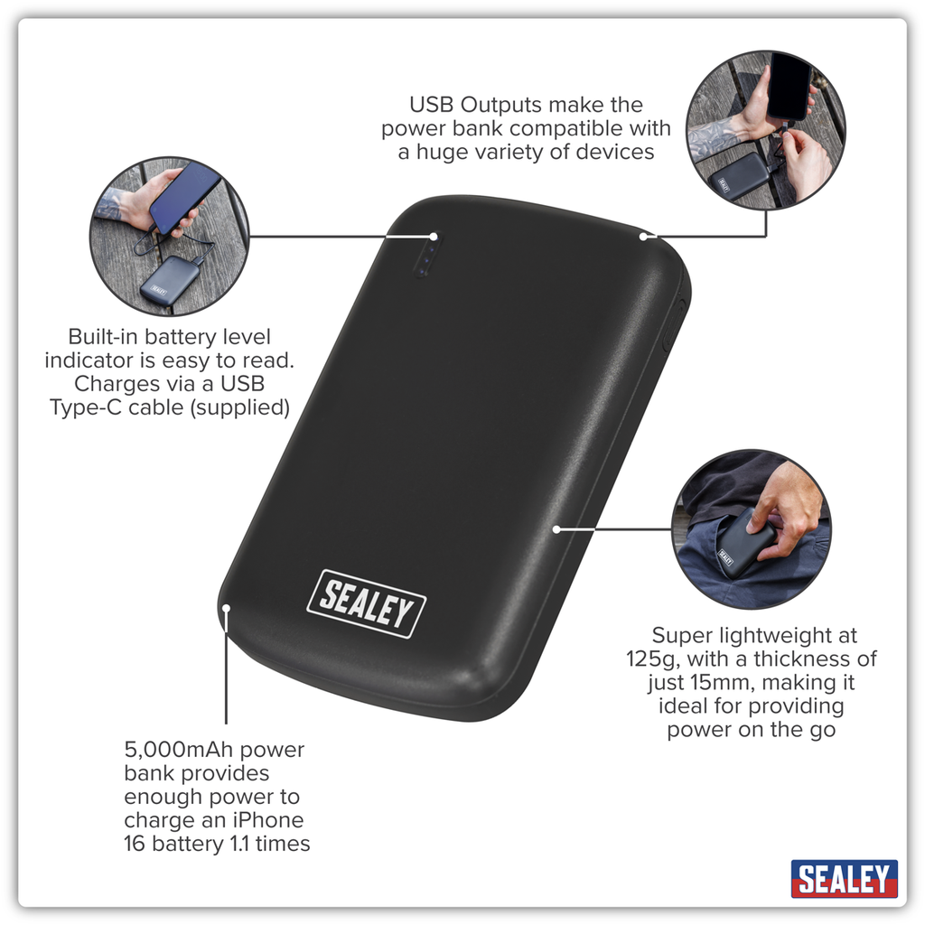 Portable Power Bank 10W 5000mAh SPB103