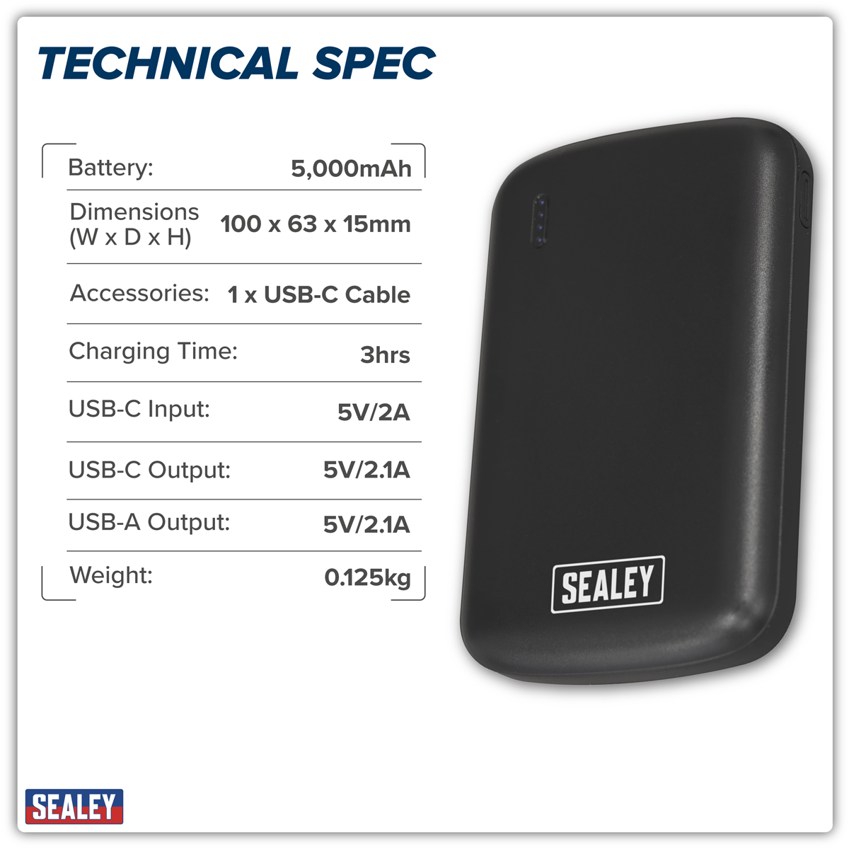 Portable Power Bank 10W 5000mAh SPB103