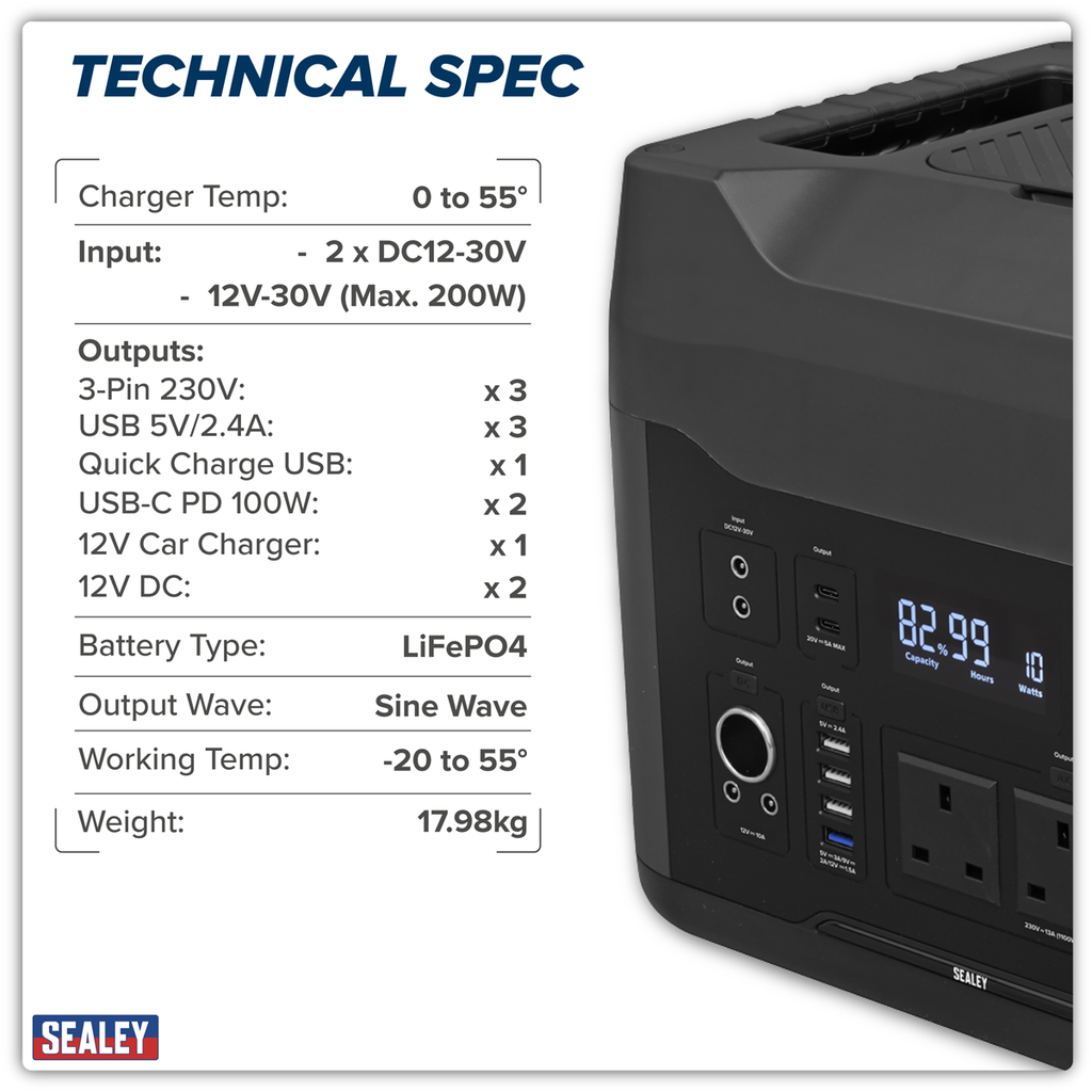 Portable Power Station 2200W SPB2200W