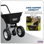 Walk Behind Broadcast Spreader 37kg Capacity SPB37W