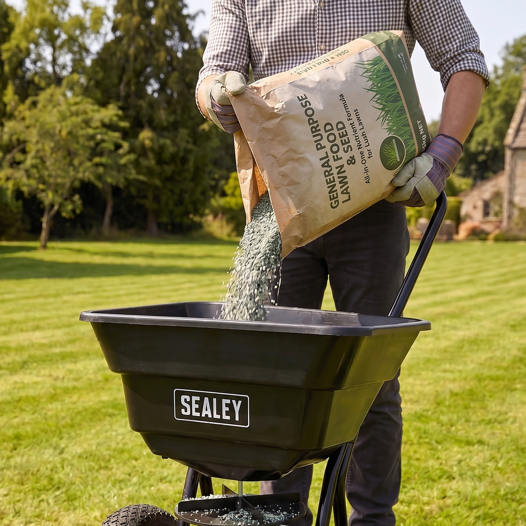 Walk Behind Broadcast Spreader 37kg Capacity SPB37W