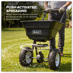 Walk Behind Broadcast Spreader 37kg Capacity SPB37W