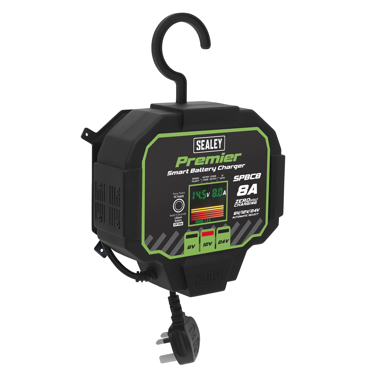 Fully Automatic Battery Charger & Maintainer 8A SPBC8