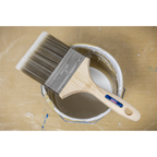 Wooden Handle Paint Brush 100mm SPBS100W