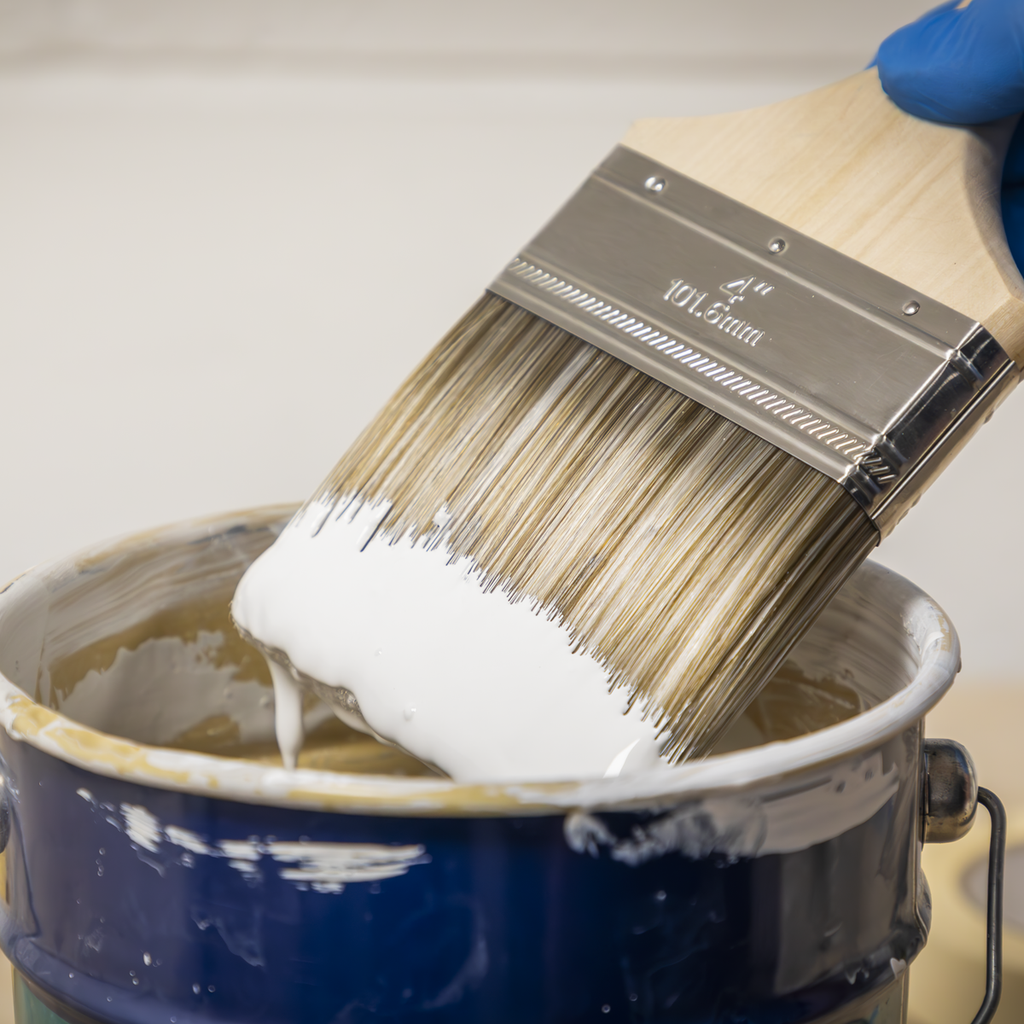 Wooden Handle Paint Brush 100mm SPBS100W