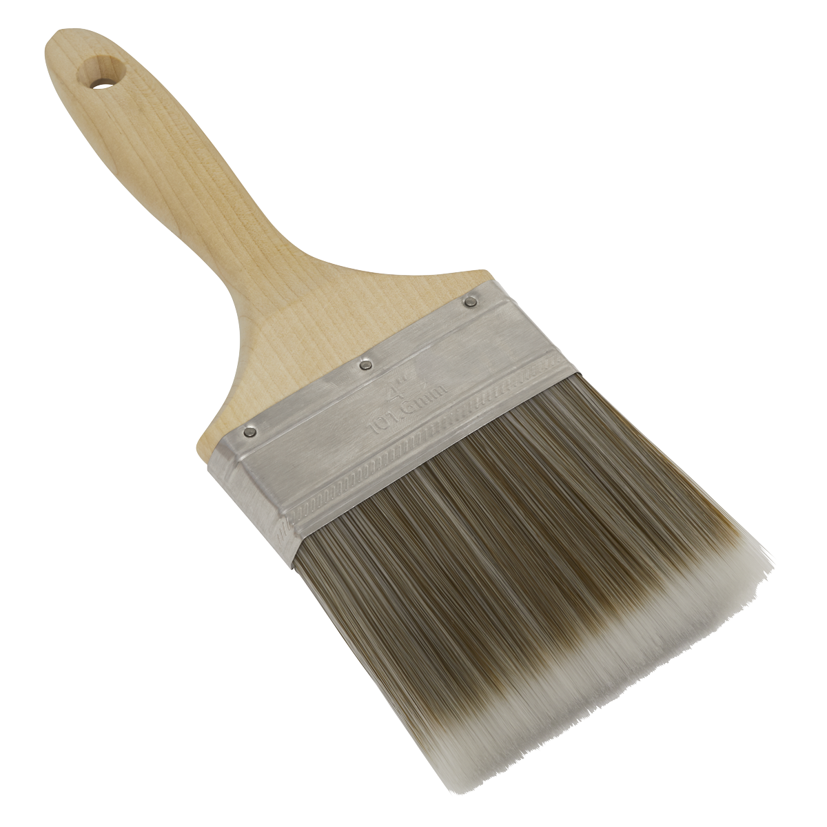 Wooden Handle Paint Brush 100mm SPBS100W