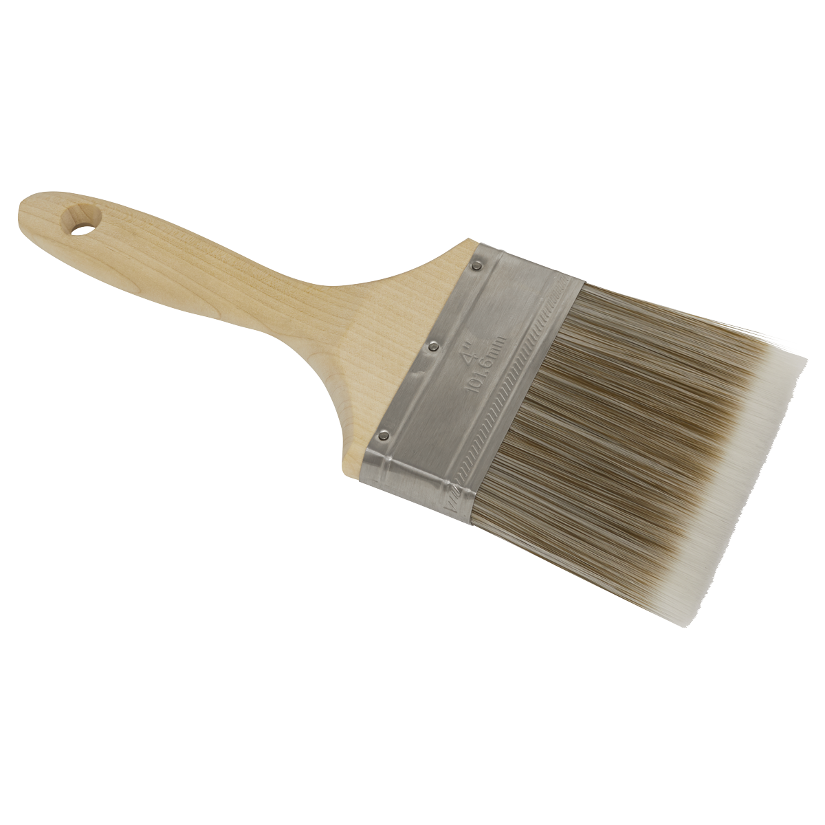 Wooden Handle Paint Brush 100mm SPBS100W
