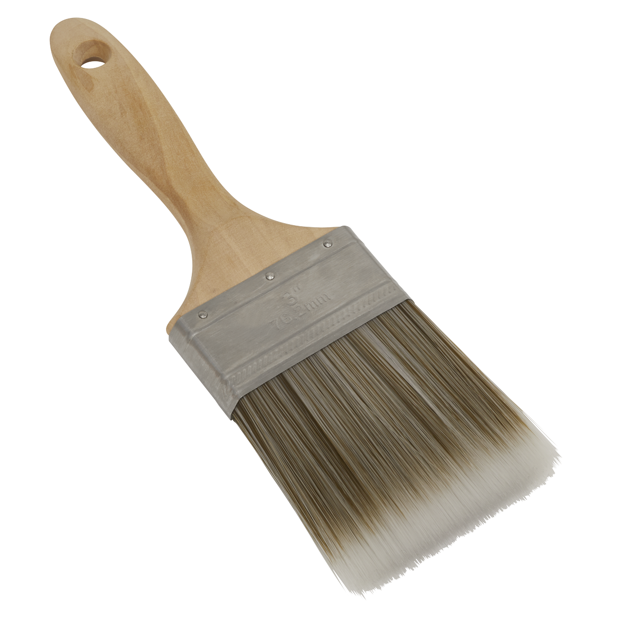 Wooden Handle Paint Brush 76mm SPBS76W