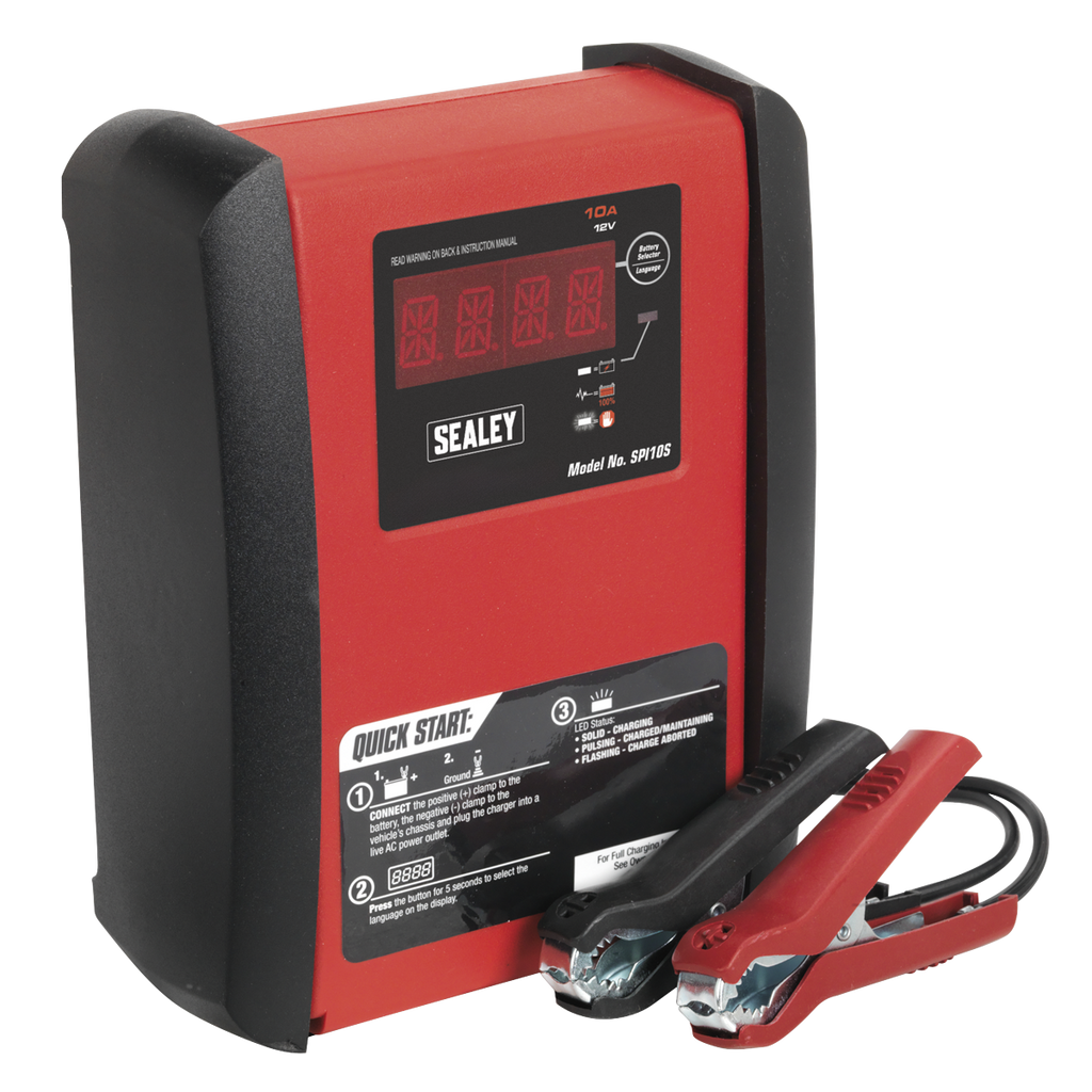12V Intelligent Speed Charge Battery Charger/Maintainer 10A SPI10S