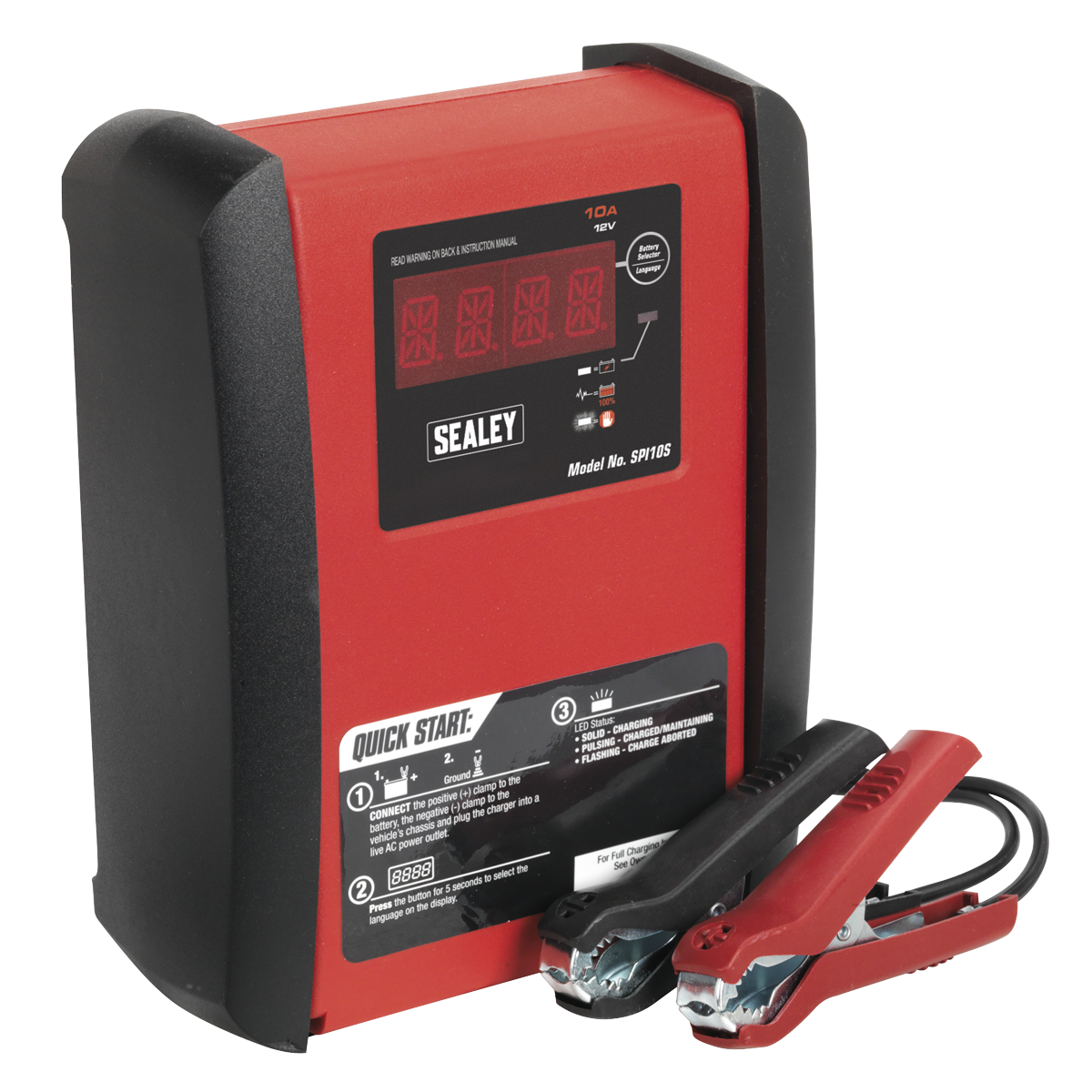 12V Intelligent Speed Charge Battery Charger/Maintainer 10A SPI10S