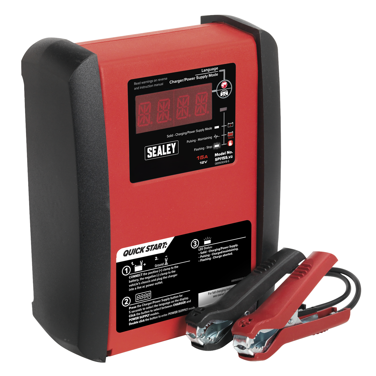 12V Intelligent Speed Charge Battery Charger/Maintainer 15A SPI15S