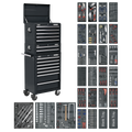 Tool Chest Combination 14 Drawer with 1179pc Tool Kit - Black SPTCOMBO2