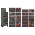 Tool Chest Combination 14 Drawer with 447pc Tool Kit - Grey SPTCOMBO3G