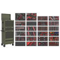 Tool Chest Combination 14 Drawer with 447pc Tool Kit - Khaki SPTCOMBO3K