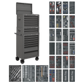 Tool Chest Combination 14 Drawer with 1179pc Tool Kit - Grey SPTGRCOMBO1