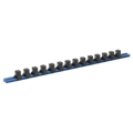 Aluminium Socket Retaining Rail with 14 Clips 1/2"Sq Drive SR1214