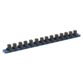 Aluminium Socket Retaining Rail with 14 Clips 3/8"Sq Drive SR3814