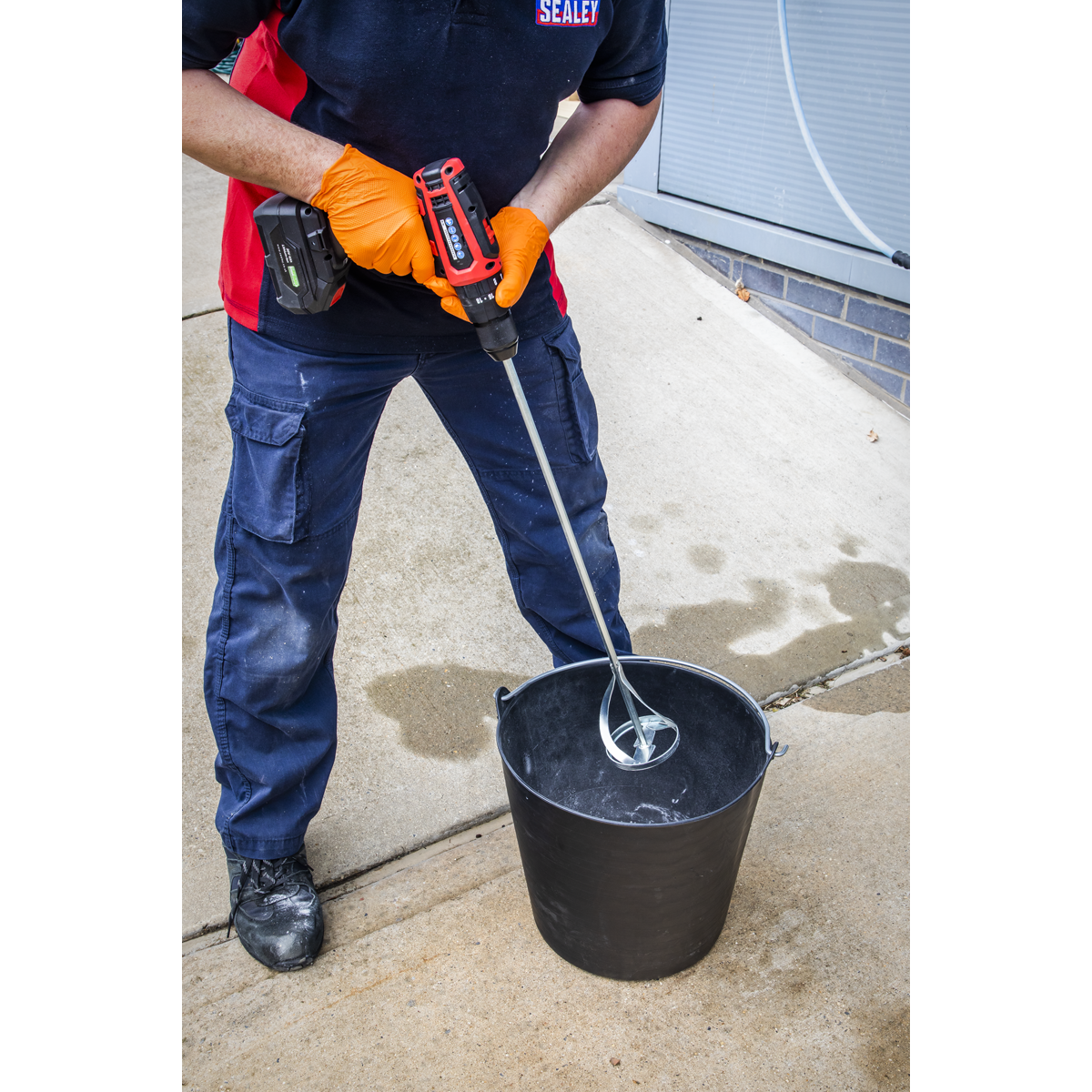 Hex Shank Mixer Paddle 100 x 600mm SR701