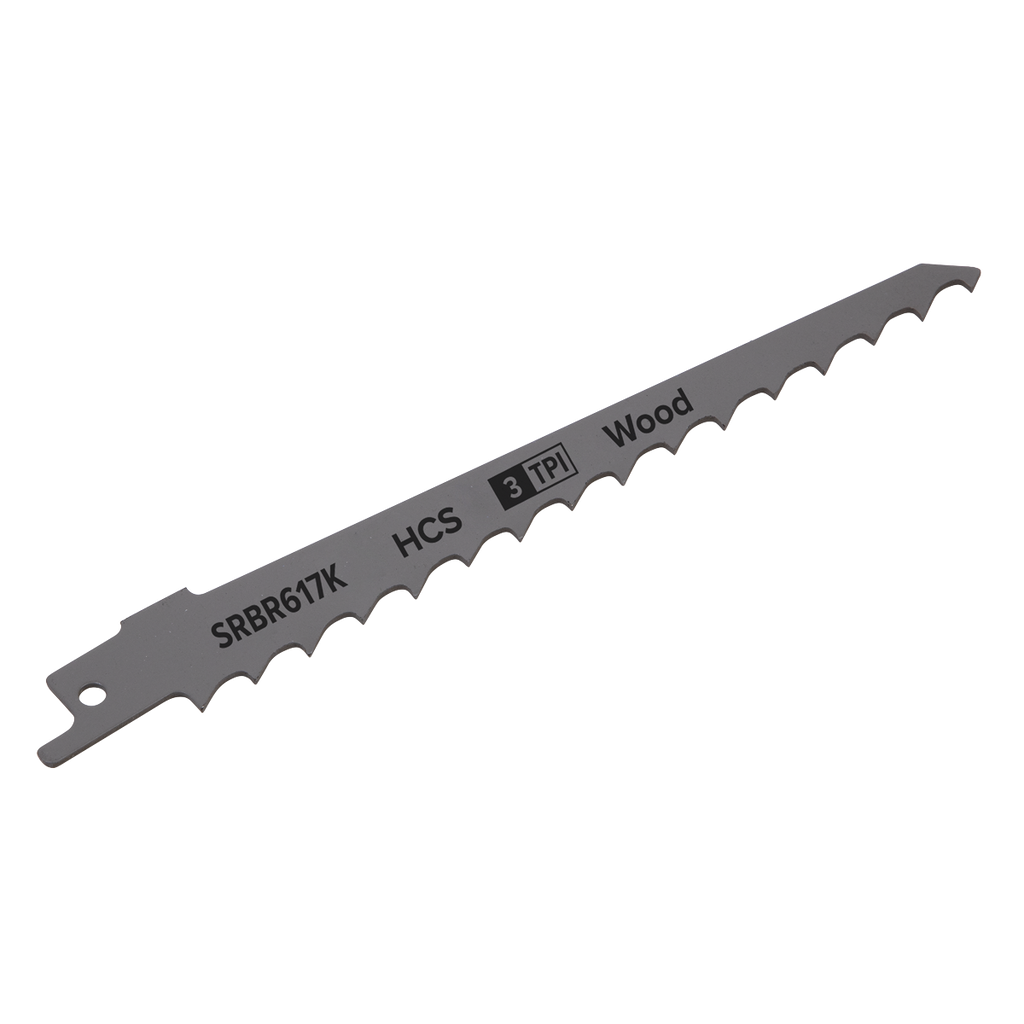 Reciprocating Saw Blade for Pruning & Coarse Wood 150mm 3tpi - Pack of 5 SRBR617K