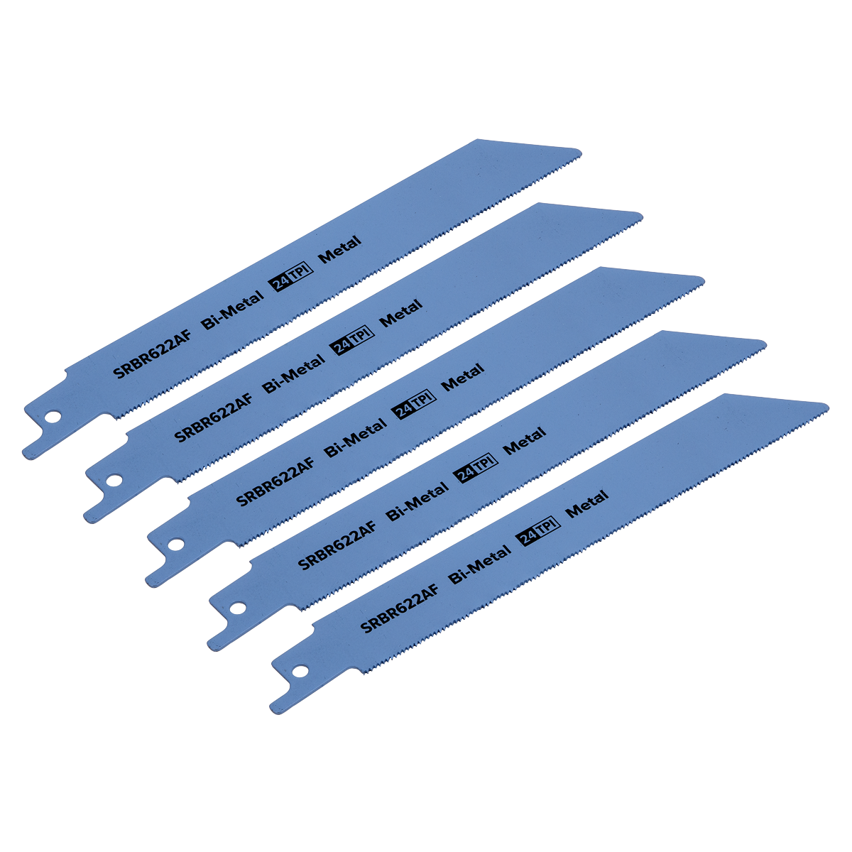 Reciprocating Saw Blade for Metal 150mm 24tpi - Pack of 5 SRBR622AF