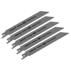 Reciprocating Saw Blade for Wood & Plastics 150mm 10tpi - Pack of 5 SRBR622HF