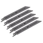 Reciprocating Saw Blade for Wood & Plastics 150mm 10tpi - Pack of 5 SRBR622HF