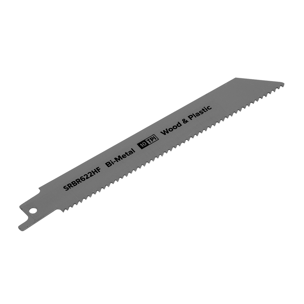 Reciprocating Saw Blade for Wood & Plastics 150mm 10tpi - Pack of 5 SRBR622HF