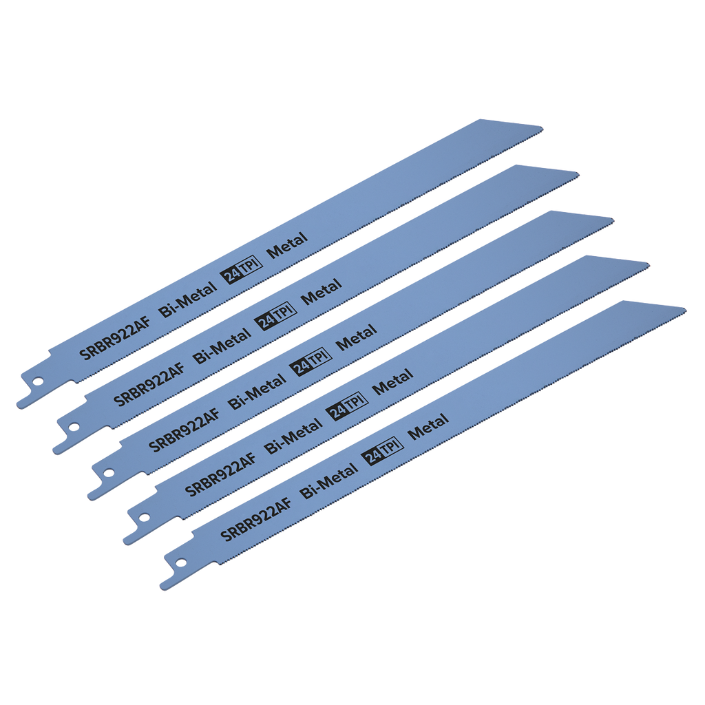 Reciprocating Saw Blade for Metal 230mm 24tpi - Pack of 5 SRBR922AF