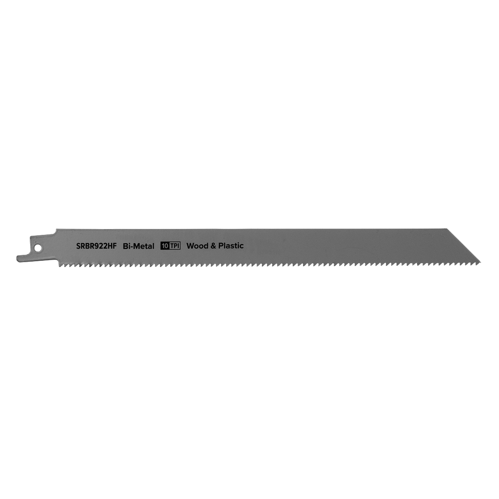 Reciprocating Saw Blade for Wood & Plastics 230mm 10tpi - Pack of 5 SRBR922HF