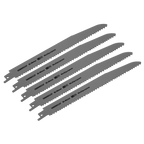 Multipurpose Reciprocating Saw Blade 230mm 5-8tpi - Pack of 5 SRBRB922F
