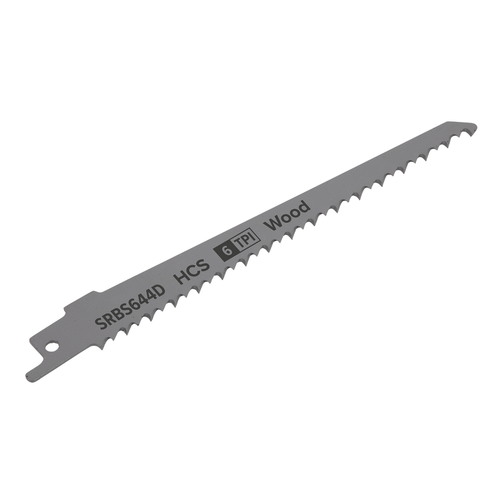 Reciprocating Saw Blade for Clean Wood 150mm 6tpi - Pack of 5 SRBS644D