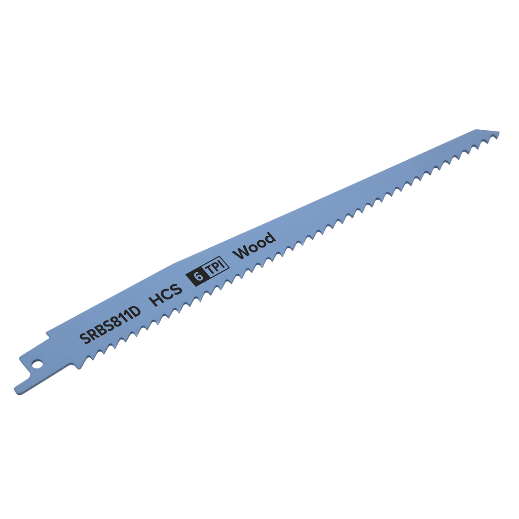 Reciprocating Saw Blade for Clean Wood 200mm 6tpi - Pack of 5 SRBS811D