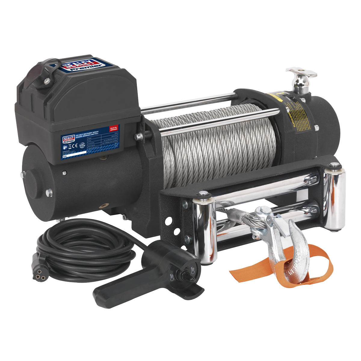 Self-Recovery Winch 4300kg (9500lb) Line Pull 12V SRW4300