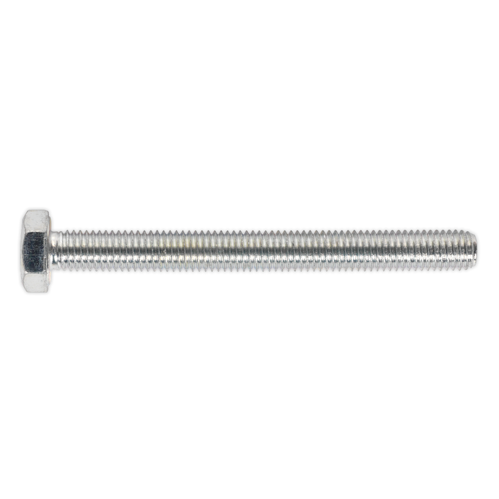 8.8 Zinc Plated HT Setscrew M10 x 100mm, DIN 933 - Pack of 25 SS10100