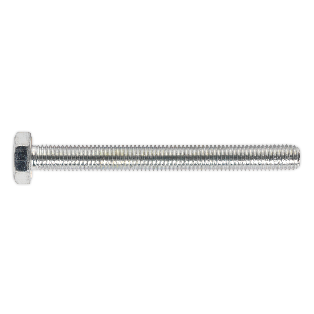 8.8 Zinc Plated HT Setscrew M10 x 100mm, DIN 933 - Pack of 25 SS10100