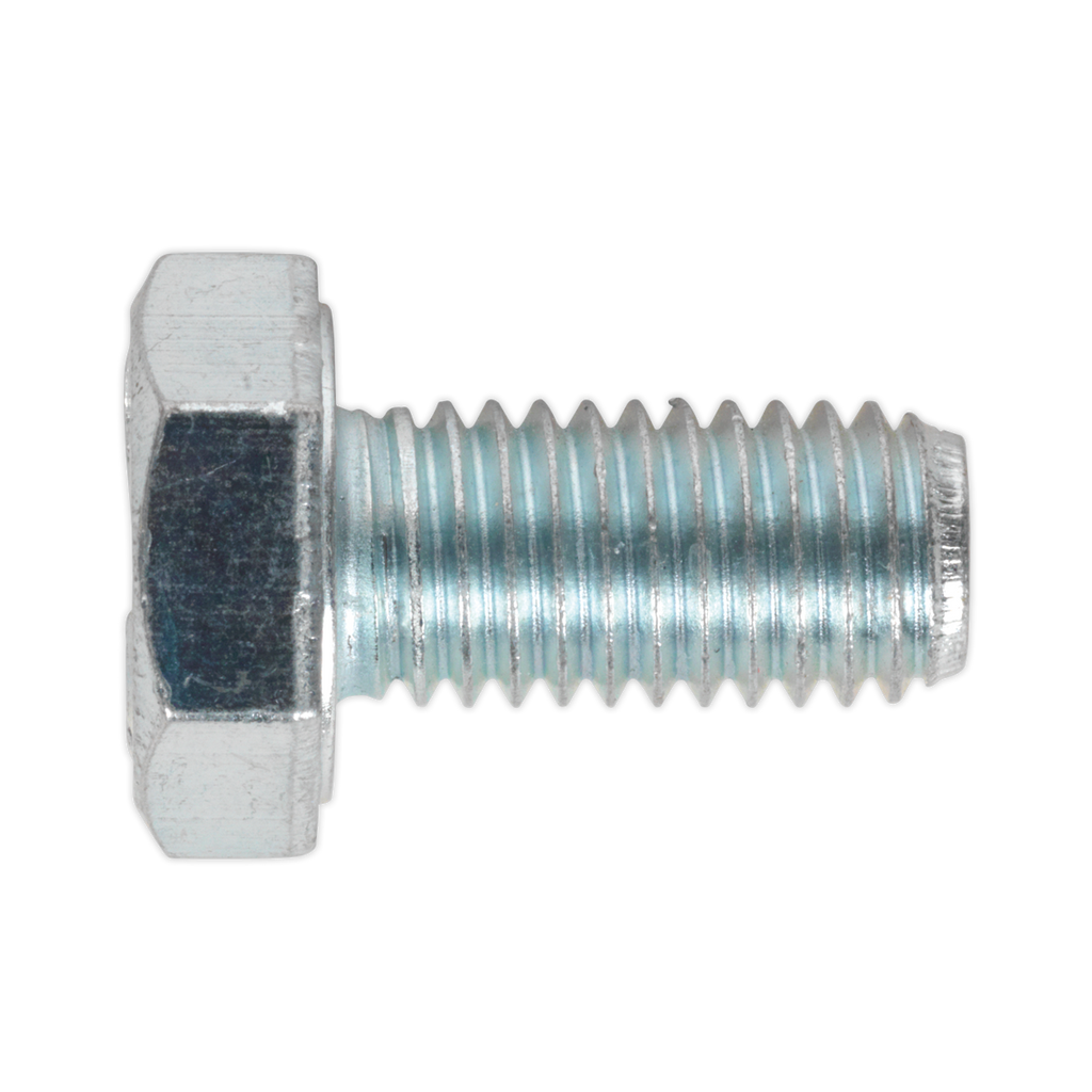 8.8 Zinc Plated HT Setscrew M10 x 20mm, DIN 933 - Pack of 25 SS1020