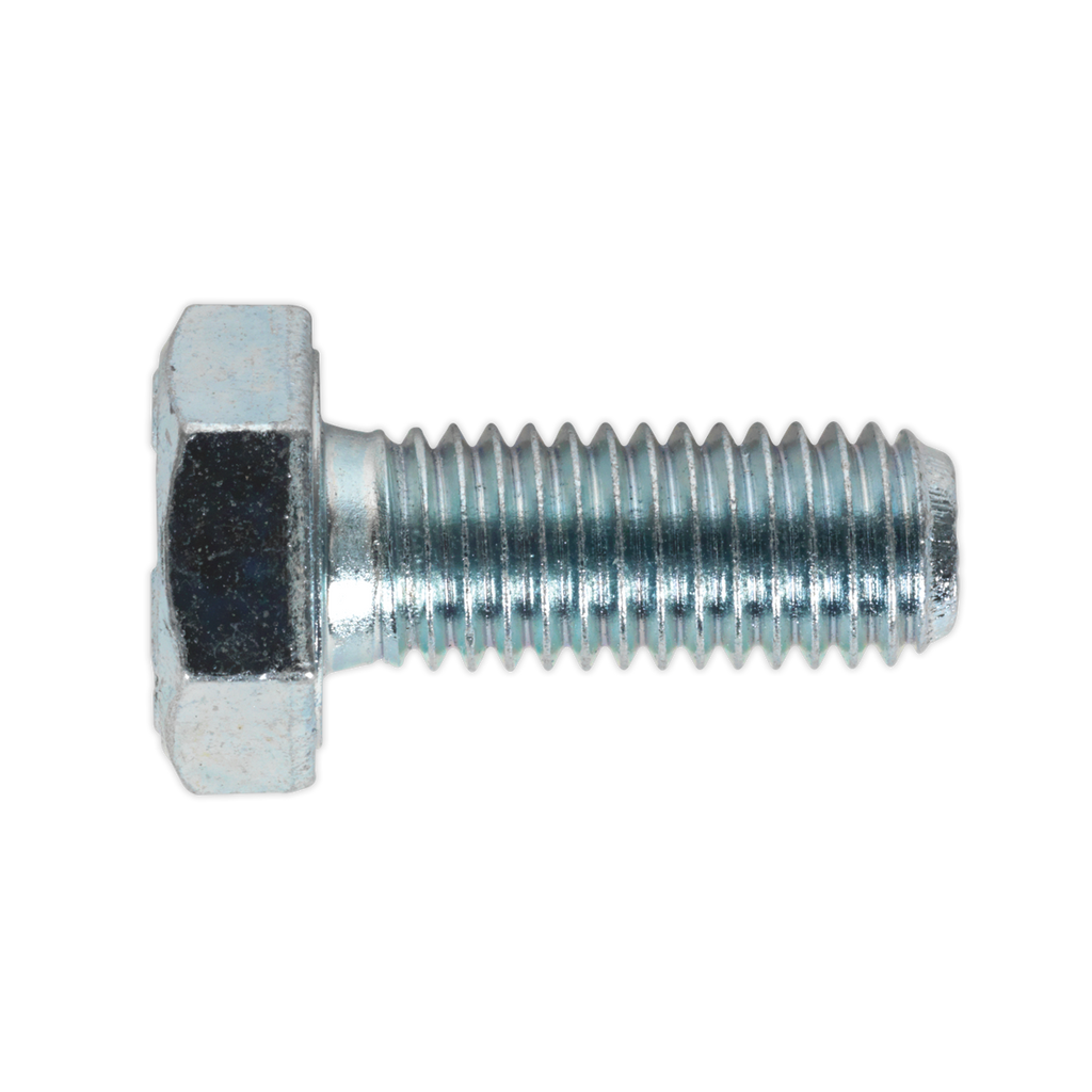 8.8 Zinc Plated HT Setscrew M10 x 25mm, DIN 933 - Pack of 25 SS1025